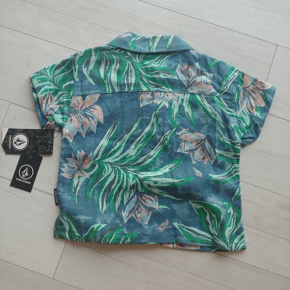 VOLCOM Baby NEW Beach Linen Shirt & Shorts Set - Picture 4 of 9